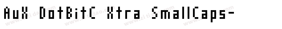 AuX DotBitC Xtra SmallCaps字体转换